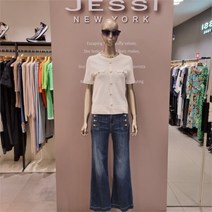 제시뉴욕 NC13 골드단추 라운드 니트 bc6 ko0860