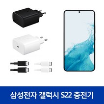 삼성전자 정품 갤럭시 S22 고속 충전기 세트, 삼성전자 25W 고속 충전기 세트_화이트