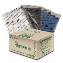 배접 쓰레기봉투 (특대) 흰색/검정색/청색 300장 ( 90x110cm /100리터), 100L, 300개, 검정색