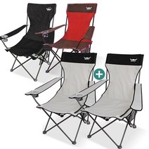 버팔로 캠핑의자 와이드릴렉스 캠핑체어세트/낚시의자, 릴렉스체어(블랙)