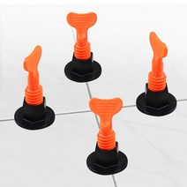 타일 평탄 클립 미끄럼방지 레벨링 바닥 수직 수평 스페이스 바닥타일 재사용 타일핀 35개+1스패너