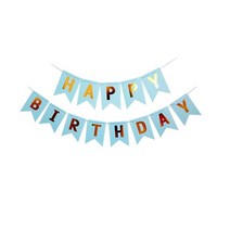 멀티 테마 생일 축하 배너 베이비 샤워 첫 번째 파티 장식 부스 번팅 화환 플래그, [13] as picture