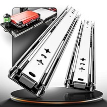 3단서랍장 언더레일 가구레일 교체 댐핑 볼 공장 가정용, 400mm개, 잠금 없음