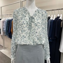 케이엘 KL 중앙로점 여름~간절기 잔꽃패턴 컬러감예쁜 쉬폰블라우스 민트KWBLKD2100