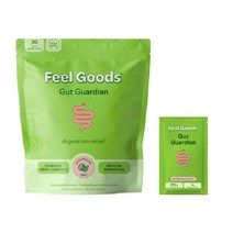 Feel Goods 소화 건강을 위한 장 가디언 믹스 4B 프로바이오틱스 프리바이오틱스 수용성 섬유질 4g 더 나은 똥 덜 팽만감 지원 무설탕 이동 중 패킷 (15 레몬 생강), 수박 민트, 30개 (1팩)