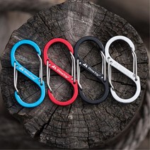 강한 등산 낚시 캠핑 S자 고리 소품걸이 비너 4개 친구 초보캠퍼 여행 컵