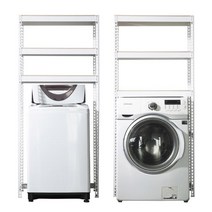 아트박스/스피드랙 스피드랙 건조기 세탁기 선반 3단 1000 x 400 x 1800, 블랙, 9mm 양면코팅