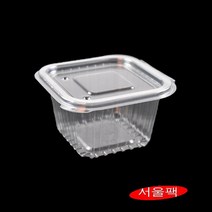 AJ 사각 원터치 대 투명 소스포장용기 500개