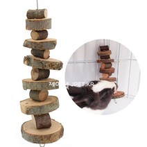 제이펫 스위트 이갈이 스트링 원통형 사과나무 매달이 장난감 토끼 기니피그 친칠라 햄스터 이갈이 장난감