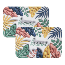 Roomxy 3D 입체감 규조토 화장실 욕실 주방 발매트 2P, 하와이