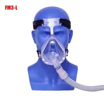 코골이방지 양압기 CPAP 전체 얼굴 마스크 CPAP 자동 CPAP APAP BIPAP 기계 크기 SML 호흡기 안티 코 고는, 05 FM3-L