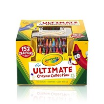 [이라운드몰]크레욜라 얼티메이트 크레용 컬렉션 152 개 조각 미술 세트 선물, 152 Pieces