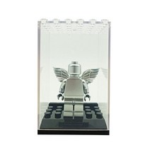 레고 케이스 피규어 진열장 장식장 DIY 실버 군사 디스플레이 9686 Wedo 빌딩 장난감, Slive man  and  box+1pcs