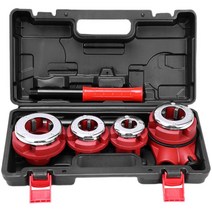 파이프미싱기 수동 나사 가공기 축관기 배관공구 수도, 1.2인치(레드상자)