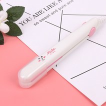 고데기 머리안상하는고데기 다이렉트고데기 미니 헤어 스트레이트너 컬링 바 스트레이트 롤, 하얀
