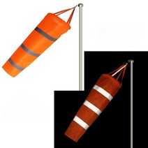 풍향지시기 풍량시험 측량깃발 정원 풍향기 삭 공장, 0.8m 반사 싱글 윈드삭