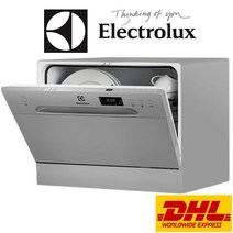 식기세척기 미니식기세척기 가정용식기세척기 Electrolux-ESF2400OS A 6 단계 설정 회색 조리대 콤팩트 식기 세척기 가정용 상업용 카페 레스토랑 등, 한개옵션1