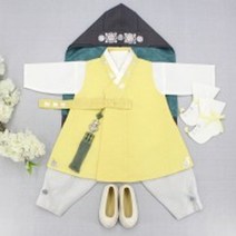 아동한복 답호은박 - 노랑 156775