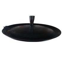 야철대장 들기름으로 길들인 무쇠 솥뚜껑구이판 33에서 55cm 국내산 양면사용 가능, 04:길들인 솥뚜껑구이판 40cm