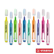 스타빌로 스윙쿨 오리지널 형광펜 10가지 색상, 24-옐로우