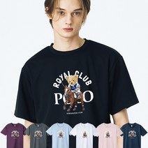 베르디베어 로얄클럽 남녀공용 곰돌이 반팔티
