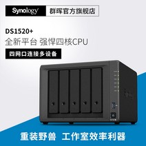 nas 구축 DS923+ 가정용 SF 평생 기술 지원 Synology Group Hui ds1520+ 5-디스크 엔터프라이즈급 파일 서버 NAS 네트워크 클라우드, ds1520+(하드 디스크 제외)