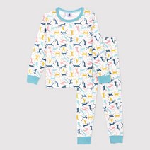 PETIT BATEAU [빠른배송] 남아 캣 패턴 파자마 세트