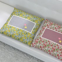[천삼백케이] [이솔홈] 야생화 고급방석 솜포함 사무실방석 의자방석