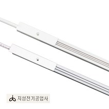 라인콘센트 2P 3P 지성전기 진열장 쇼케이스 선반용 전원콘센트, 화이트, 2400mm