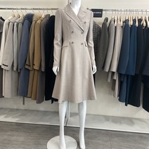 케이엘 KL 세라 더블버튼 카라 원피스 멜란지베이지 0pb90oo