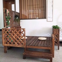 미니 자율 조립식 평상 야외 실내 옥상 정원 마당 베란다 테라스 농막 DIY 만들기 원목, 100x30x9cm