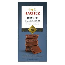 Hachez 하세스 다크 홀 밀크 55% 코코아 100g x4팩