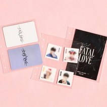 러버스 레코드 콜렉트 바인더 6공 리필 속지 파일 X 4개 묶음, 포토카드