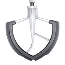 Flex Edge Beater KitchenAid 4.5/5쿼트 틸트 헤드 스탠드 믹서 이중 실리콘 가장자리가 있는 비터 믹서 패들 완벽한 부착물 화이트, 6QT Bowl-Lift