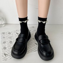 묘먀미 미니멀 데일리 통굽 여성 로퍼 MB074