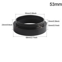 알루미늄 51mm53mm54mm58mm 지능형 도징 링 브루잉 볼 커피 파우더 에스프레소 바리스타 깔때기 포타필터, Black Ring 53MM