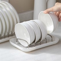 물받이 슬림식기건조대 미니컵건조대 그릇정리대 싱크대건조망 화이트