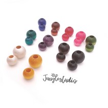 국내산 컬러 우드볼15mm 20mm 11가지컬러 우드비즈 마크라메 재료, 20mm_진주(5개)