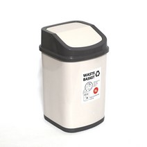 한진 정사각 휴지통 5리터-소 푸시 스윙 쓰레기통