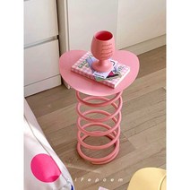 침실 탁상 사이드 테이블 미니 식탁 협탁 인테리어, 하얀색 하얀색