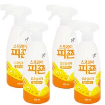 일루몬트 신제품 피죤 섬유탈취제 스프레이 탈취제 섬유유연제 490ml, 옐로우미모사, 4개