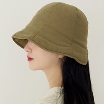 이코마켓 따뜻한 폭신패딩 여성버킷햇 가을겨울 산책 방한보넷