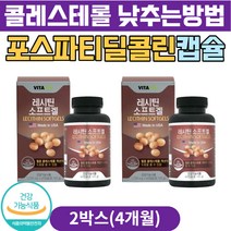 60대 70대 콜레스테롤낮추는방법 포스파티딜콜린 캡슐 식물성 인지질 레시틴 저밀도콜레스테롤 레시틴추천 영양제 LDL콜레스테롤수치 40대 50대 중년 남자 여성 콜레스테롤수치