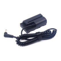 NP-F NP F550 더미 배터리 DC 5.5X2.1mm 수 플러그 용수철 케이블 커플러 소니 HXR-NX5 HXR-NX100 PXW-Z150 NEX-FS100 AC-VL1