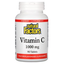 내추럴팩터스 비타민C 플러스 바이오플라보노이드 로즈힙 1000mg 90정