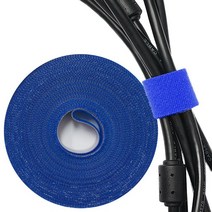 MBF 잘라쓰는 양면 벨크로롤 폭20mm 10M 블루 VCR-BL