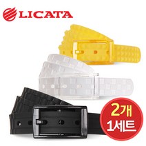 [기타브랜드] 전시상품 2개1세트/리카타 LIGHT SL 실리콘 골프벨트, 1번:B TYPE 2번 보라 / 2번:D TYPE 10번 연두