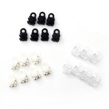 디폼블럭 8mm 캐릭터 도안 세트, 부자재 고리블럭 30개(블랙)