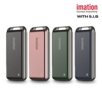 이메이션 포터블 휴대용 외장하드 SSD i9 저장장치 (500GB/1TB/2TB), 스페이스 그레이, 500GB