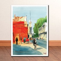 WC028 수채화 풍경 그림 캔버스액자